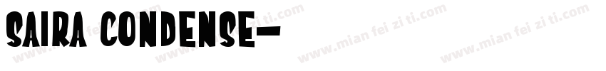 Saira Condense字体转换